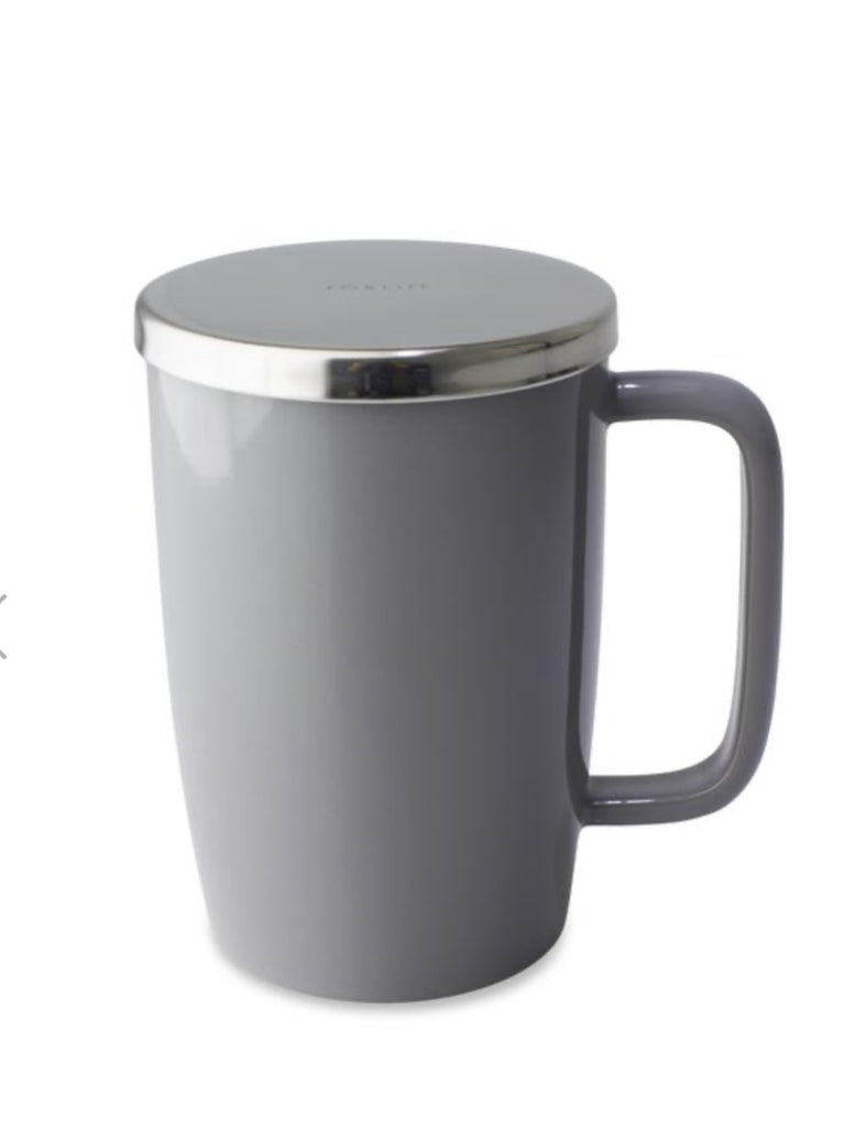Dew Brew-in-Mug with infuser & lid GREY