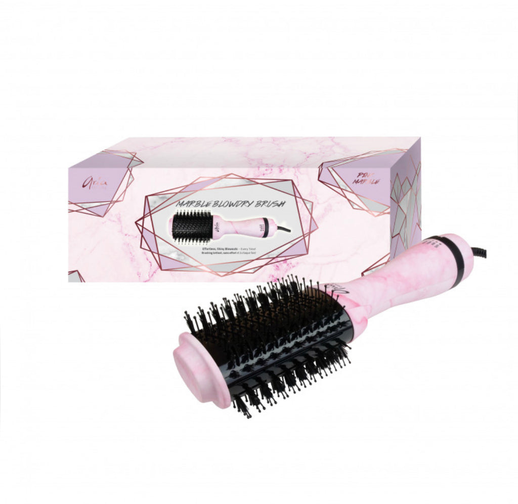 Aria Pink Marble Blow-dry brush