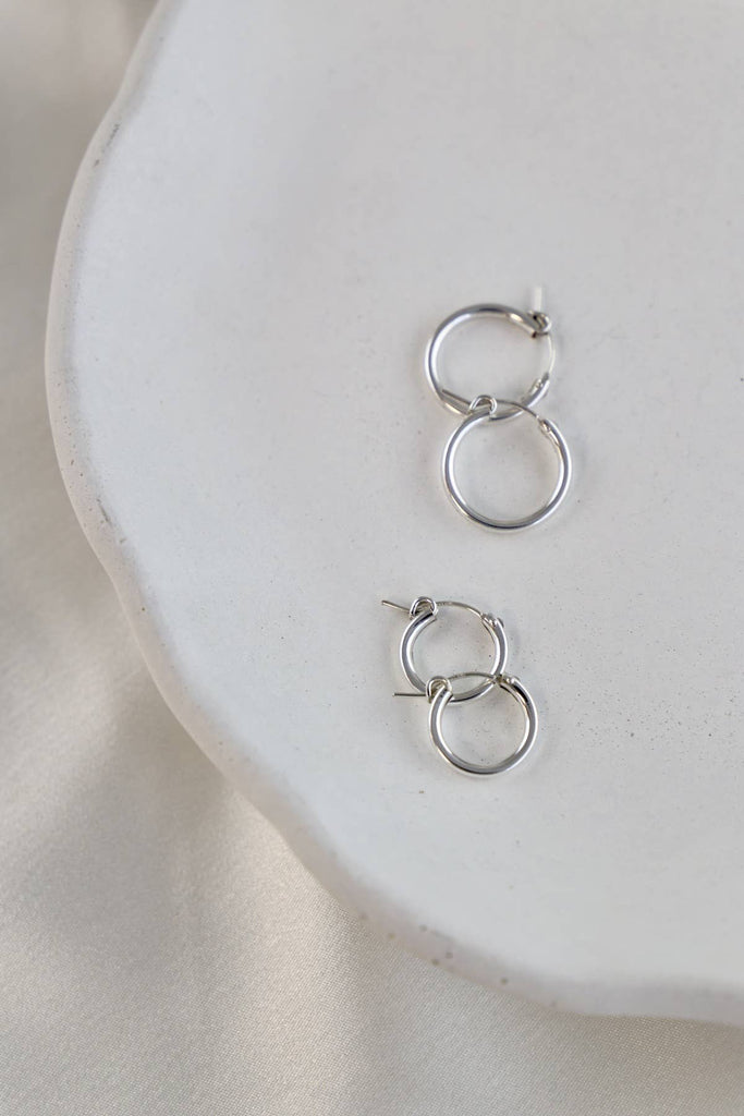 THE SILVER STANDARD HOOPS: SMALL / STERLING SILVER