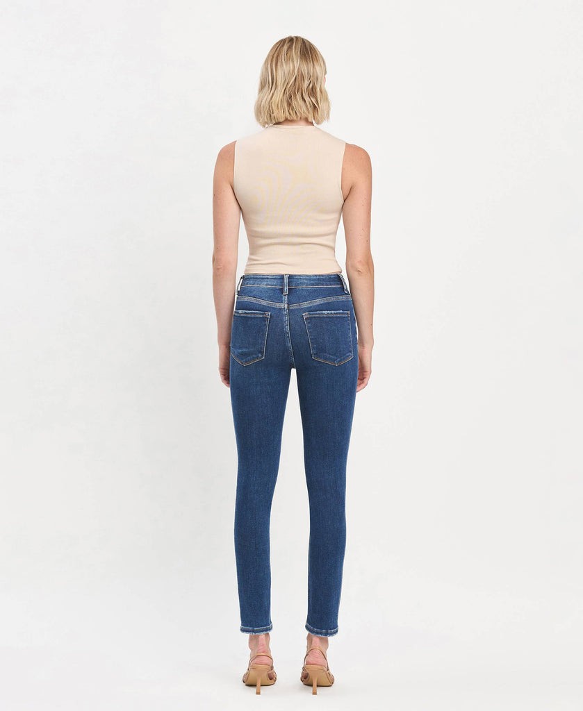 HIGH RISE ANKLE SKINNY JEANS