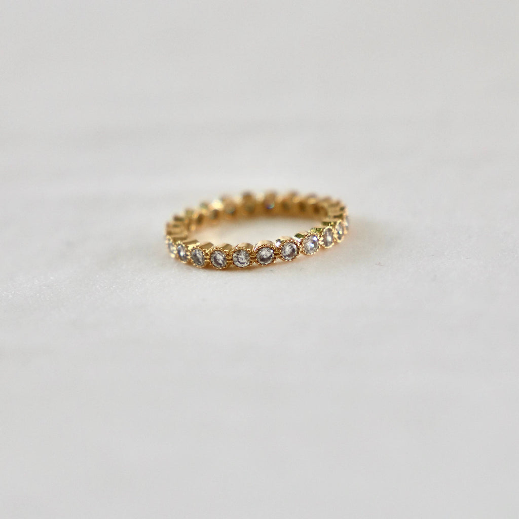 ROUND ETERNITY BAND- CLEAR: 7.25