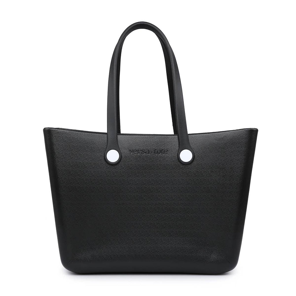 Carrie Versa Tote w/ Interchangeable Straps: Black