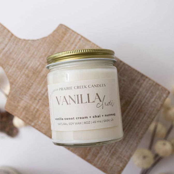 VANILLA CHAI NON TOXIC SOY WAX CANDLE  FALL COLLECTION: 16OZ - DOUBLE WICK