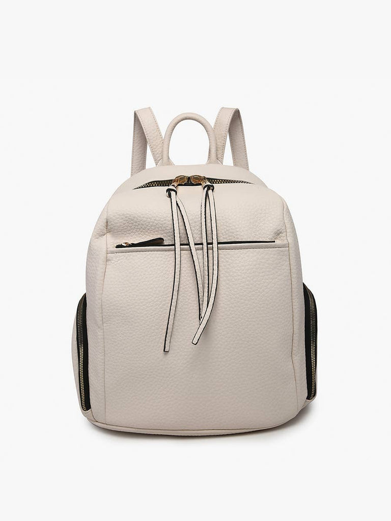 Rebecca Rounded Backpack: Off White