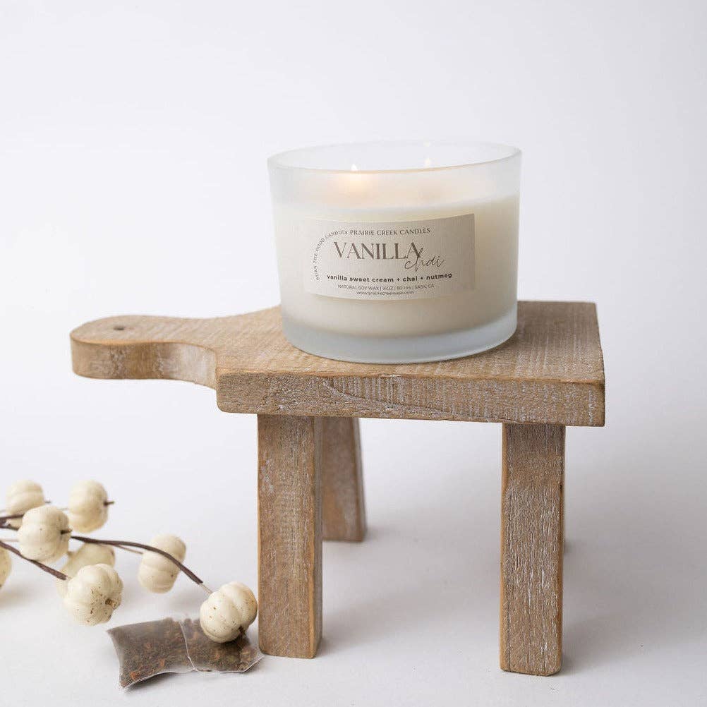 VANILLA CHAI NON TOXIC SOY WAX CANDLE  FALL COLLECTION: 16OZ - DOUBLE WICK