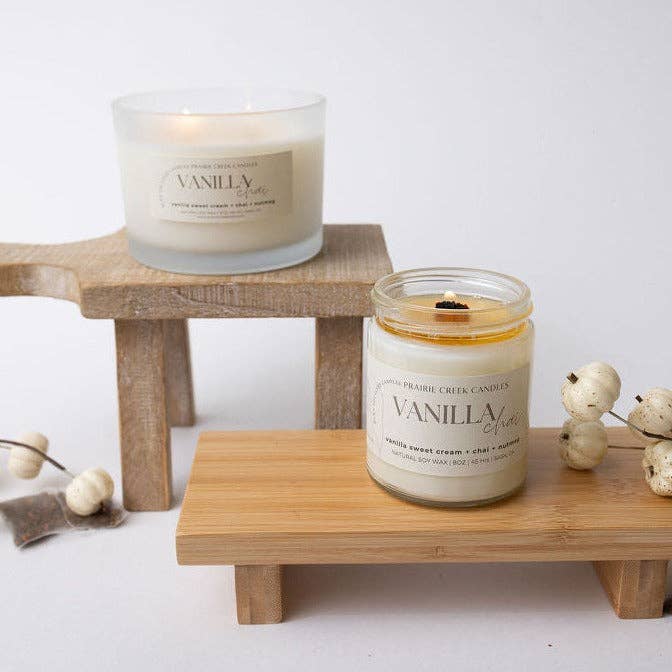 VANILLA CHAI NON TOXIC SOY WAX CANDLE  FALL COLLECTION: 16OZ - DOUBLE WICK