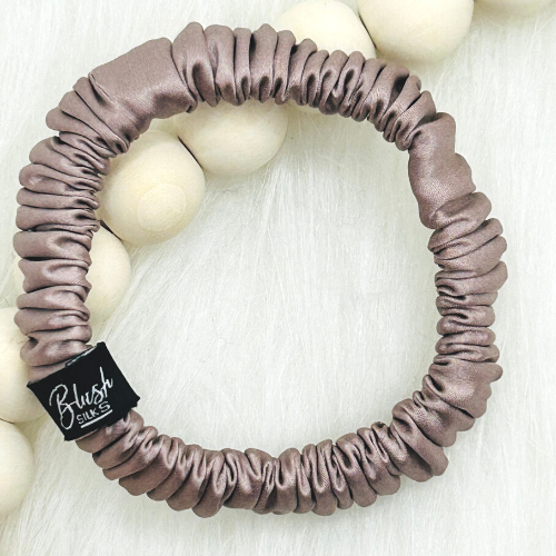 Blush Silks -Finest Grade Pure Mulberry Silk Mini Scrunchies- VARIOUS