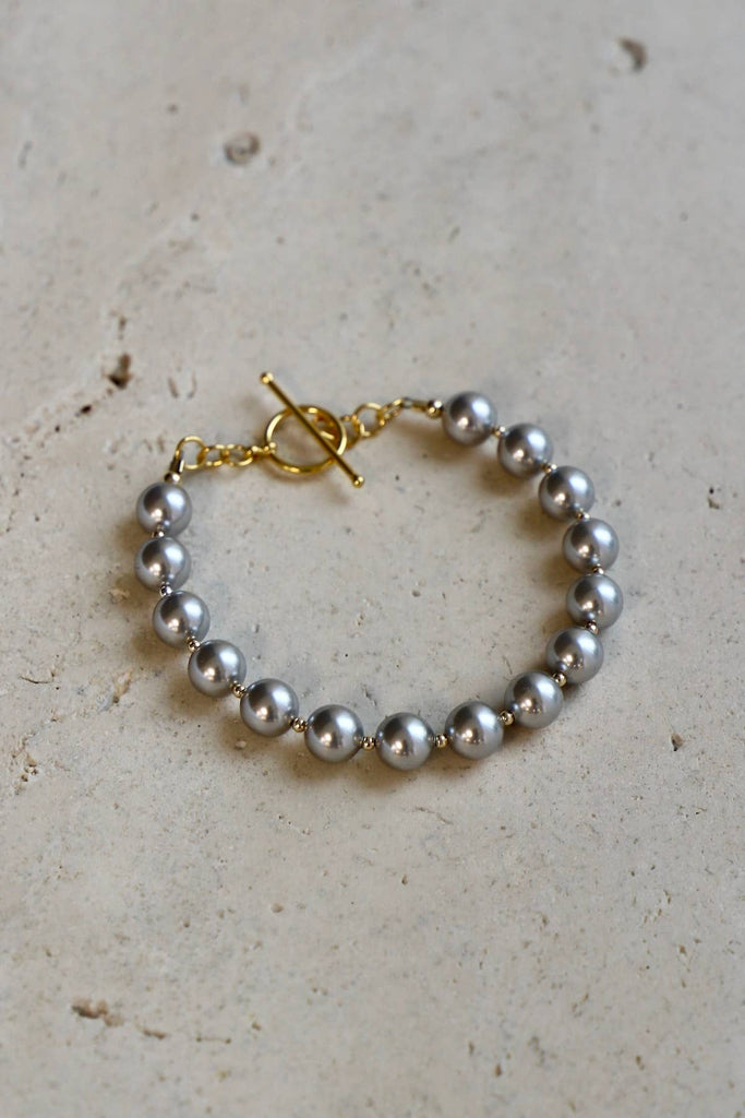 SILVER PEARL BRACELET: Silver