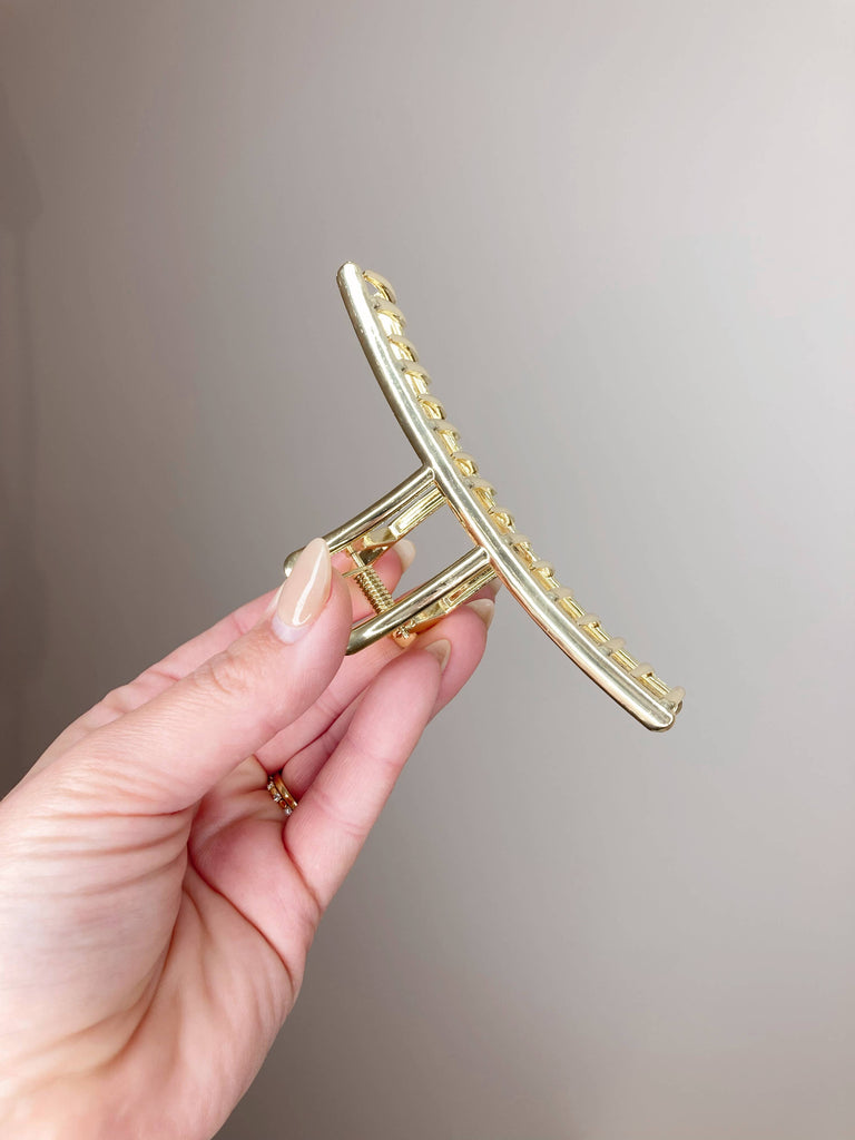 GOLD Metal Claw Clip *Large