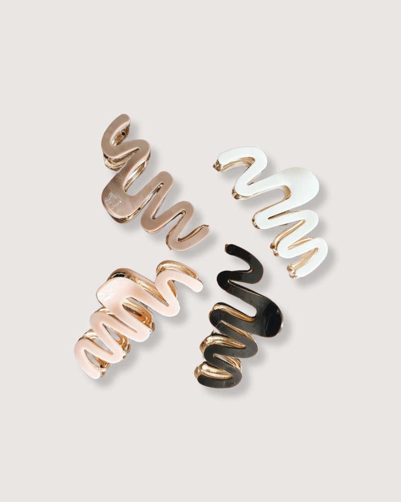 ZigZag Gold Claw Clips