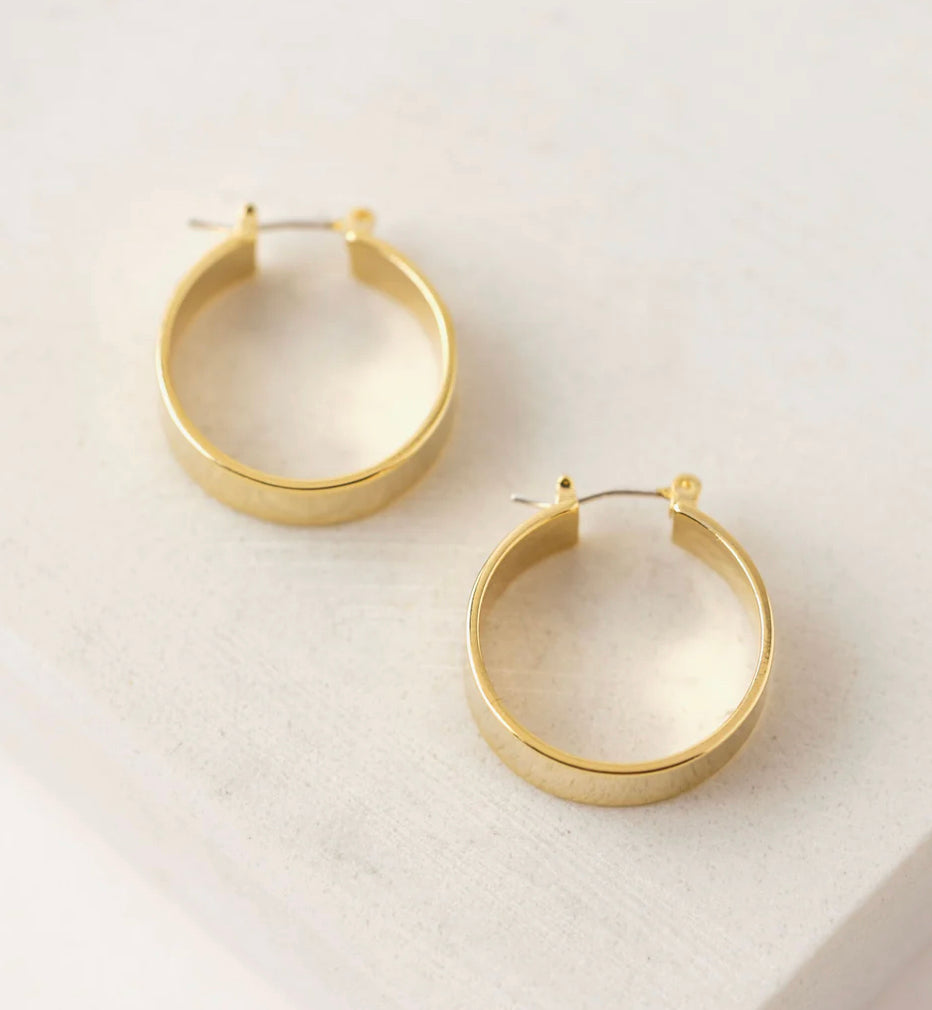 Lover's Tempo - Chloe Hoop Earrings GLD