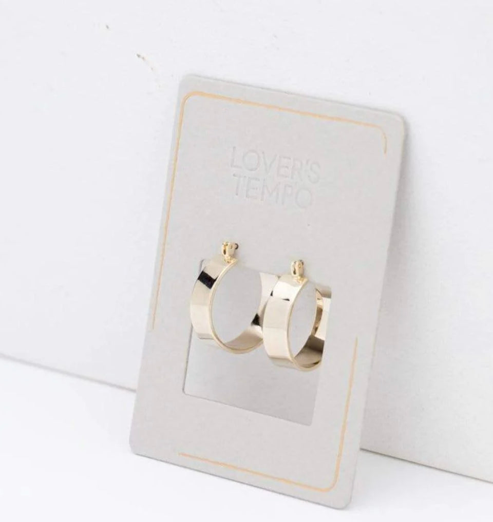 Lover's Tempo - Chloe Hoop Earrings GLD