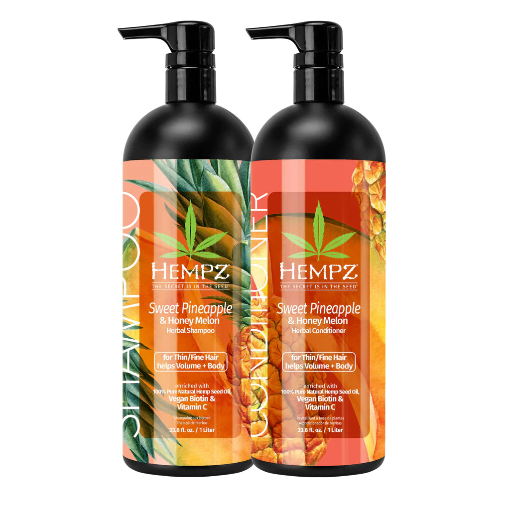 Hempz Sweet Pineapple & Honey Melon Shampoo & Conditioner Set