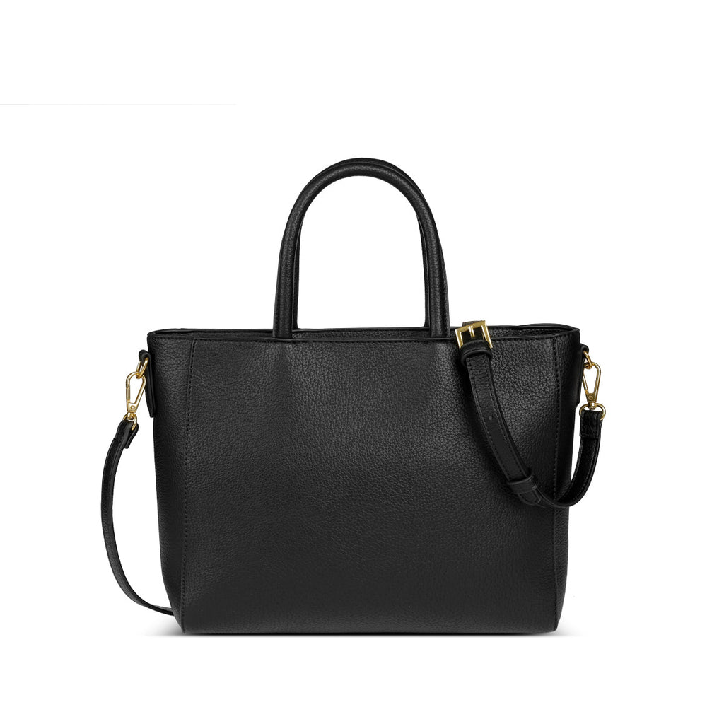 Wanda Tote-Black Pebbled