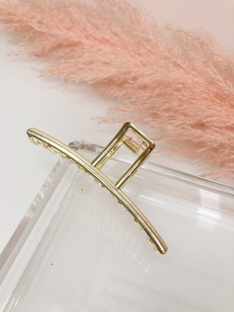 GOLD Metal Claw Clip *Large