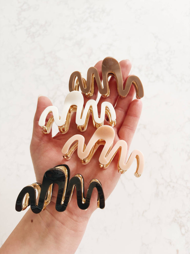 ZigZag Gold Claw Clips