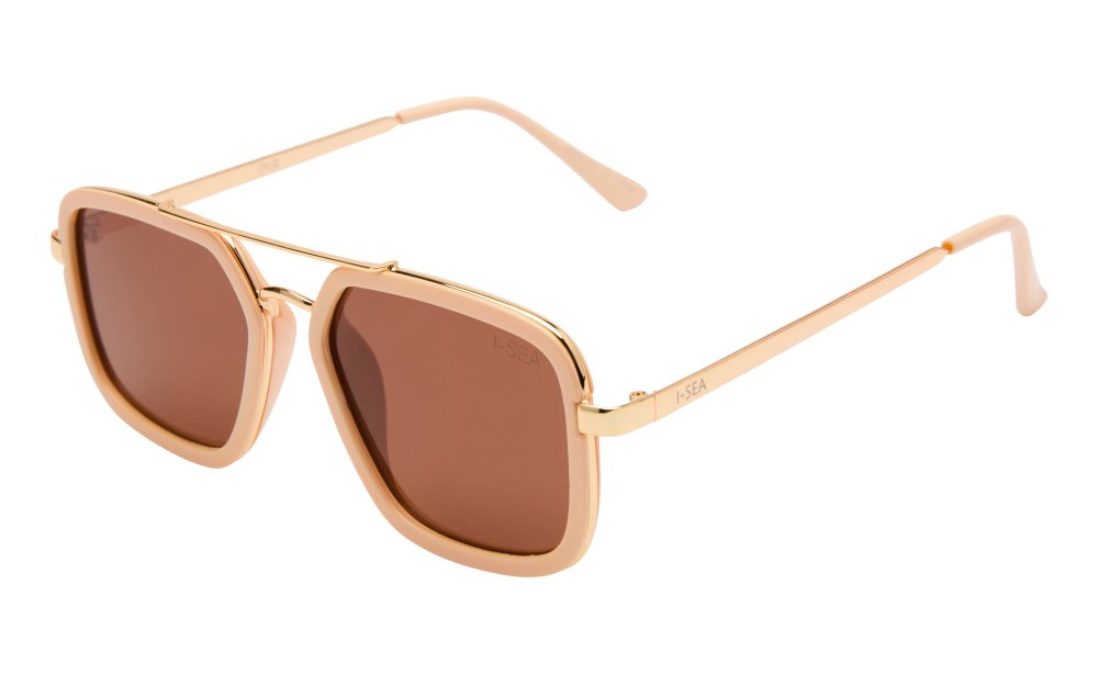 I-Sea Cruz Cream Brown polarized lens sugnlasses