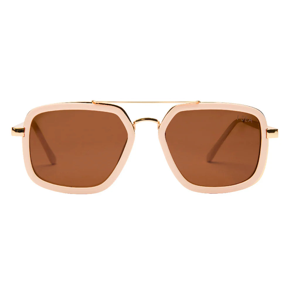 I-Sea Cruz Cream Brown polarized lens sugnlasses