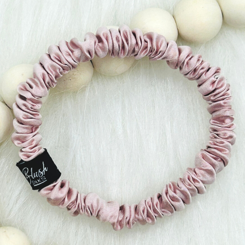 Blush Silks -Finest Grade Pure Mulberry Silk Mini Scrunchies- VARIOUS