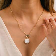 Lover's Tempo Oasis Toggle Necklace White