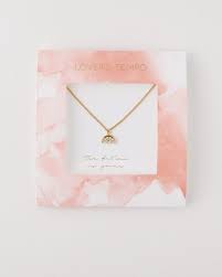 The Future Is Yours Pave rainbow Necklace Gold
