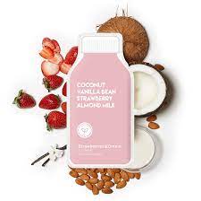 ESW Coconut Vanilla Bean Strawberry Almond Milk Raw Juice Mask