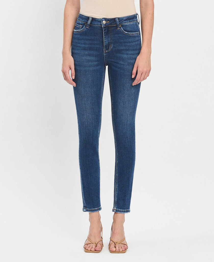 HIGH RISE ANKLE SKINNY JEANS