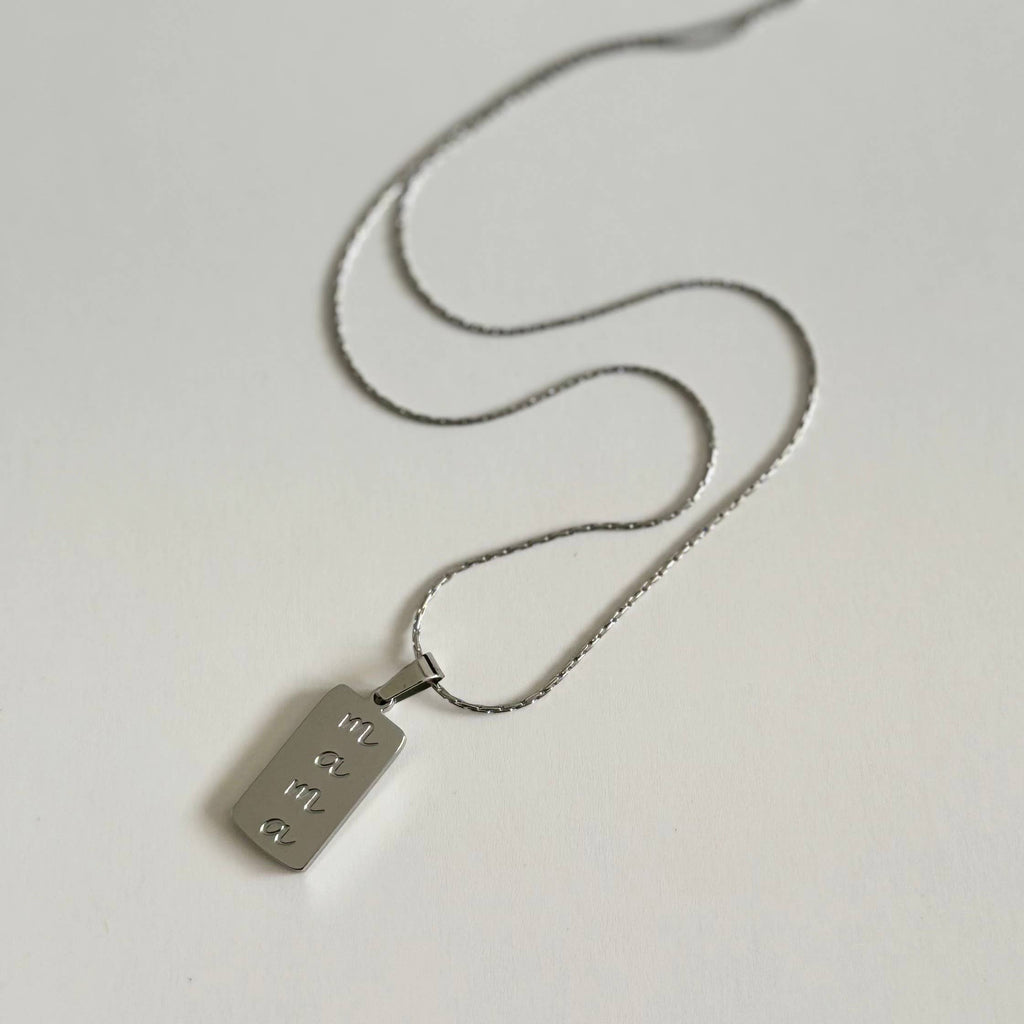Mama Necklace-Silver