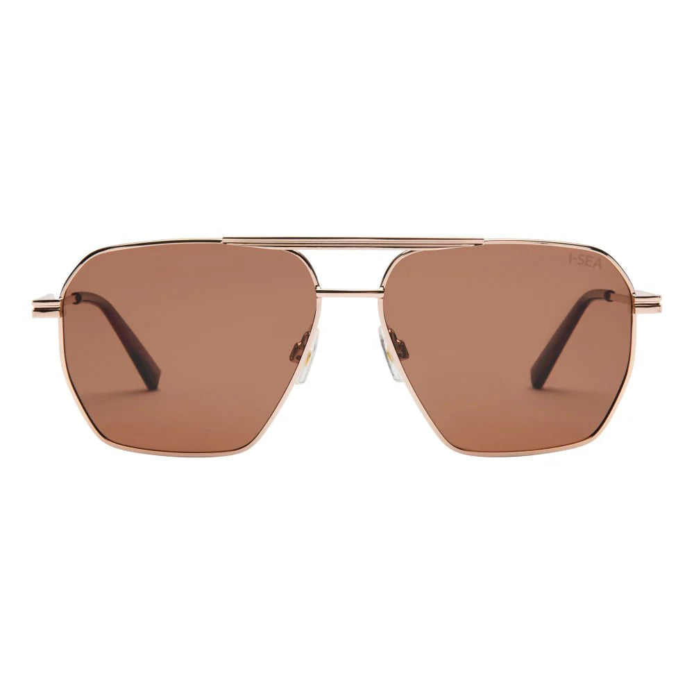 I-Sea Piper Gold Smoke Sunglasses