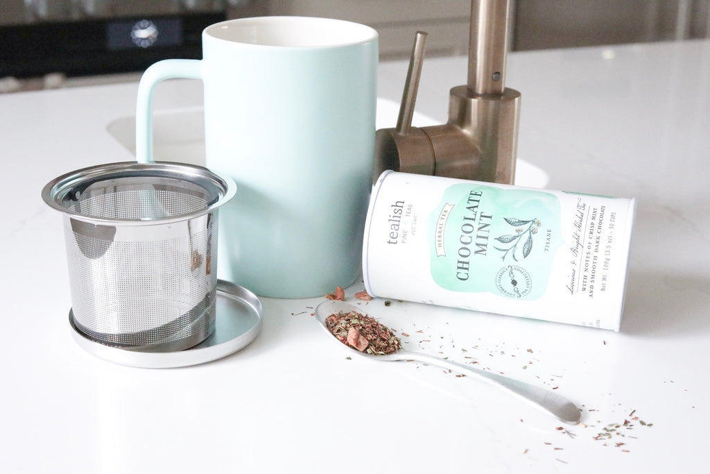 Dew Brew-in-Mug with infuser & lid MINT