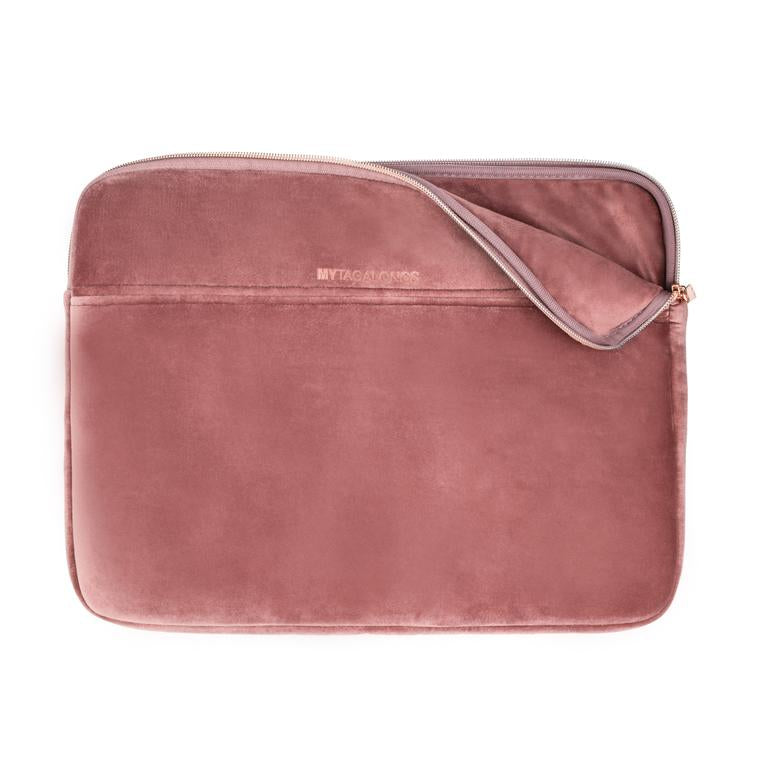 Mytagalongs Velour Laptop Sleeve ROSE