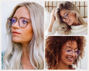 Classic Bluelight Glasses - Clear Pink