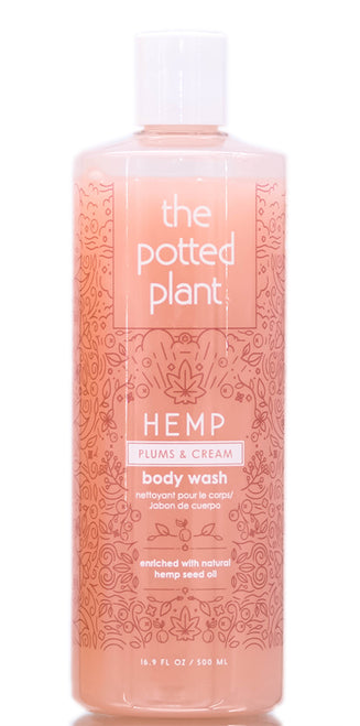 THE POTTED PLANT HEMP Plums & Cream Body Wash