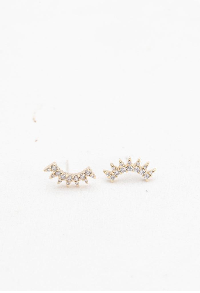 Nova Climber Earrings Gold