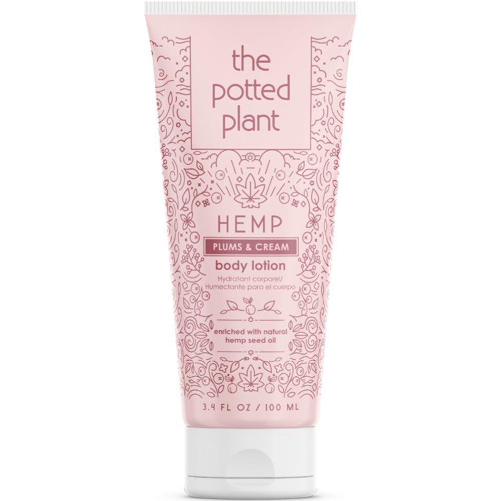 THE POTTED PLANT HEMP Plums & Cream Body Lotion