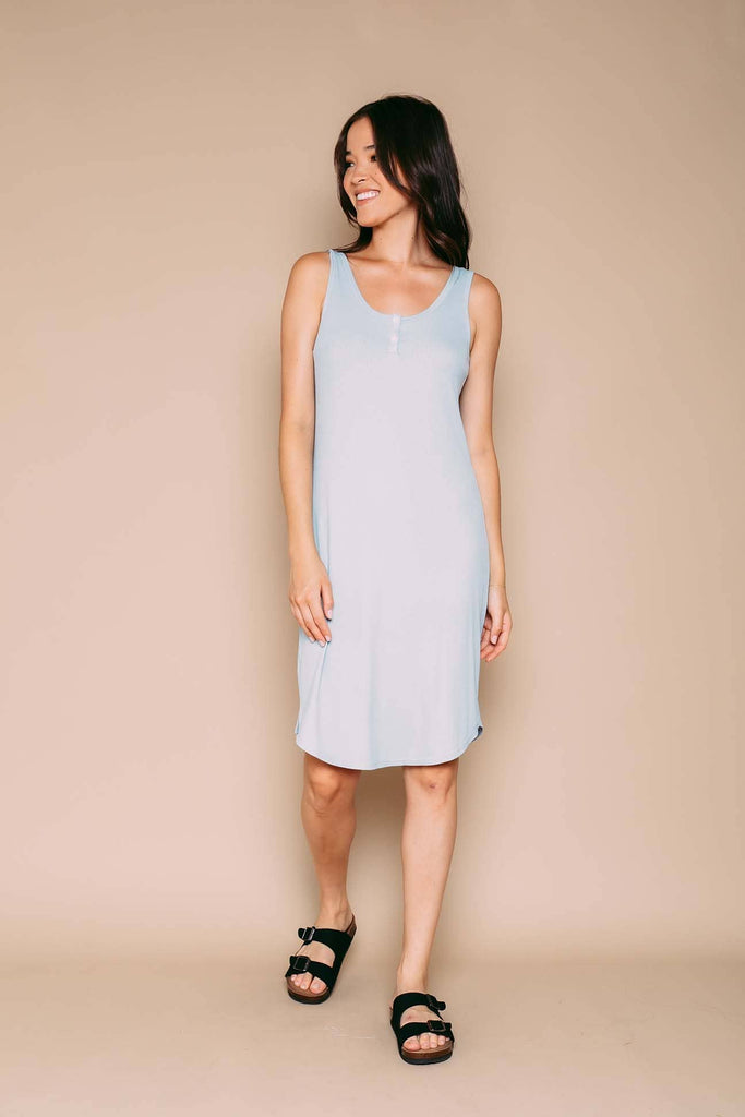 BRAND ORB Livvie Tank Dress Summer Sky