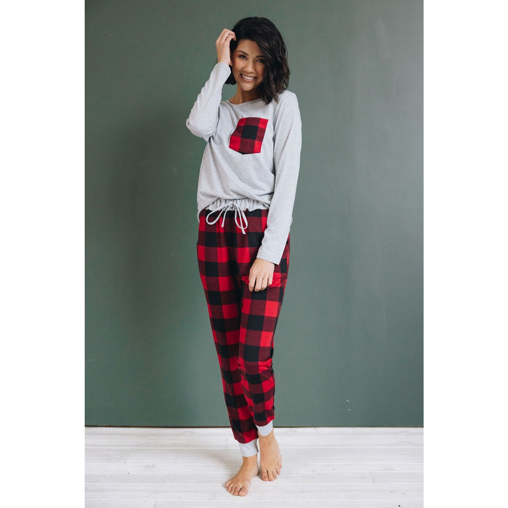 Final Countdown Plaid Lounge Wear Set