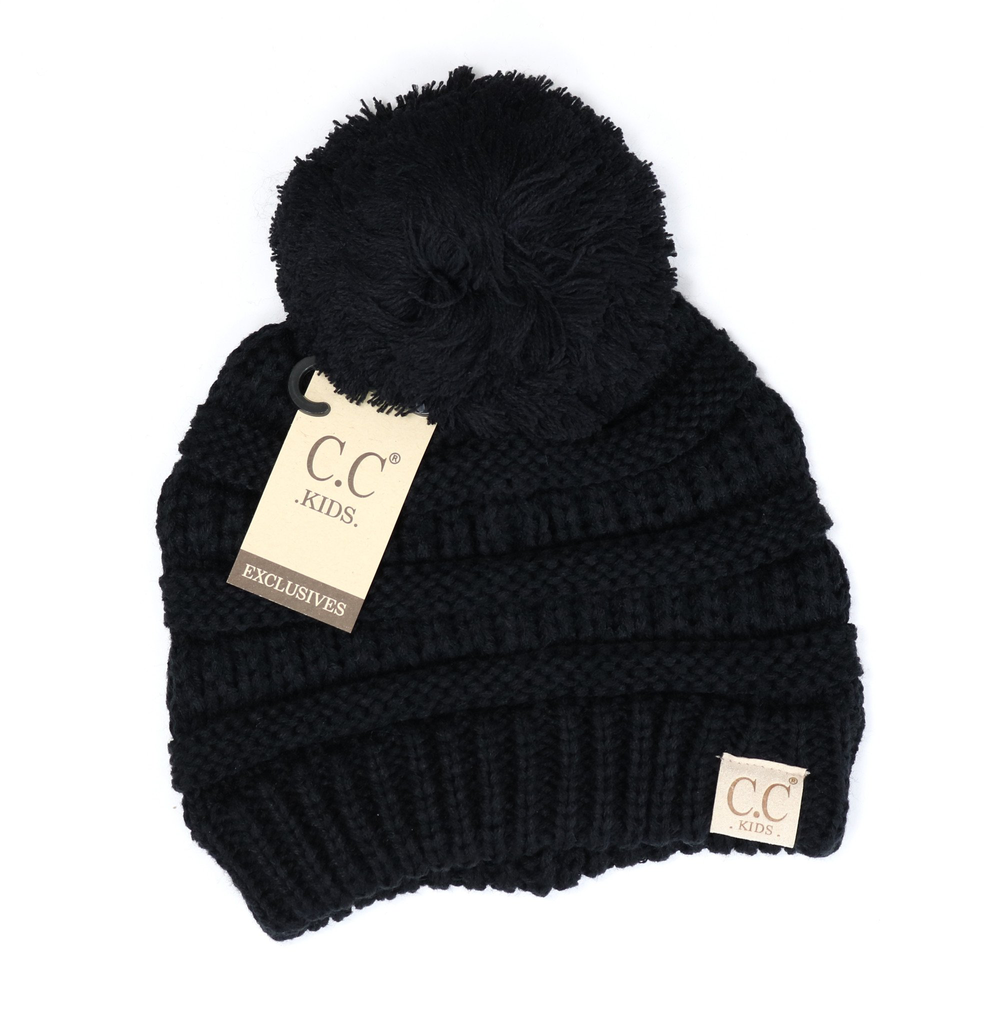 CC Beanie Kids Pom Pom