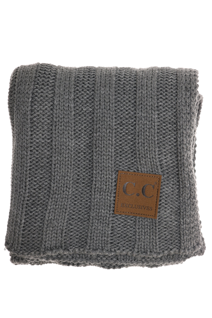 CC Beanie wide ribbed scarf