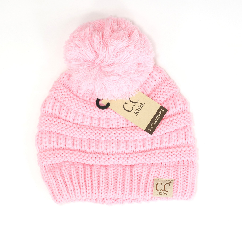 CC Beanie Kids Pom Pom