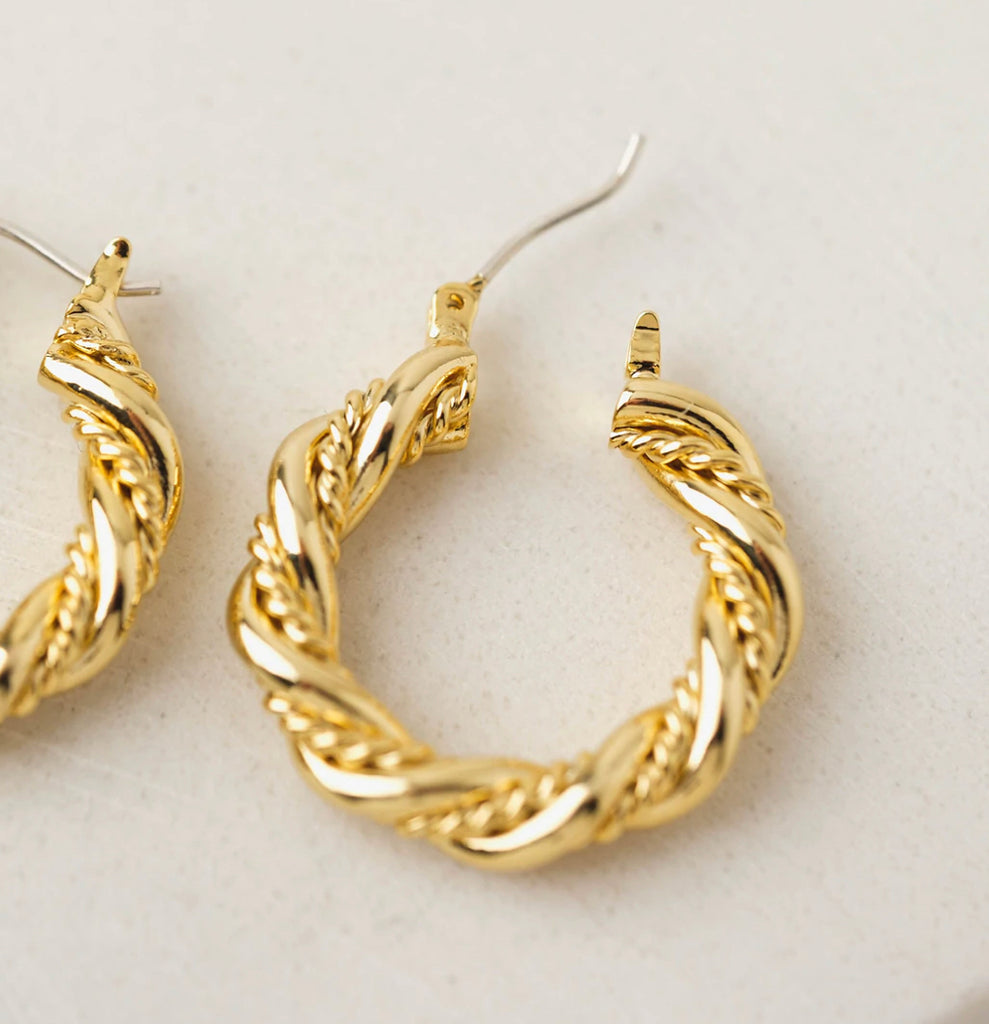 LOVER'S TEMPO Jessie Hoop Earrings Gold